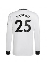 Fotbalové Dres Manchester United Jadon Sancho #25 Venkovní Oblečení 2022-23 Dlouhý Rukáv